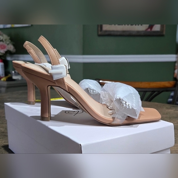 The Drop Women's Kate Slingback Bow Heeled Sandal #940 - Picture 8 of 14